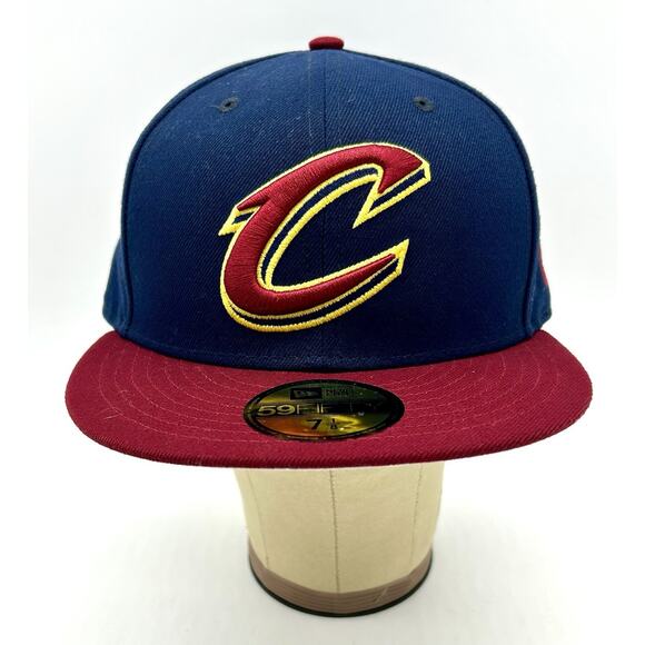 New Era Cleveland Cavaliers Cavs NBA 59Fifty Fitted 2 Tone Hat Cap Sz 7 1/8 NWT - Picture 2 of 12